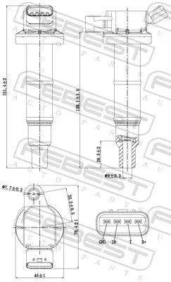 FEBEST Ignition Coil (01640-003)