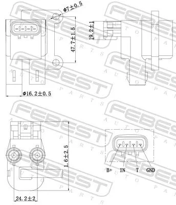 FEBEST Ignition Coil (01640-009)