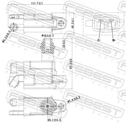 FEBEST Ignition Coil (01640-011)