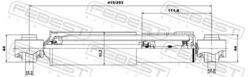 FEBEST Shock Absorber (01650975R)