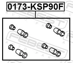 FEBEST Guide Sleeve Kit, brake caliper (0173-KSP90F)