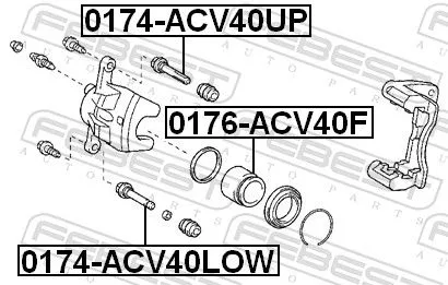 FEBEST Guide Bolt, brake caliper (0174-ACV40LOW)