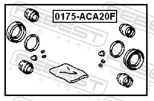 FEBEST Repair Kit, brake caliper (0175-ACA20F)