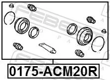 FEBEST Repair Kit, brake caliper (0175-ACM20R)
