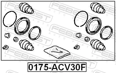 FEBEST Repair Kit, brake caliper (0175-ACV30F)