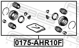 FEBEST Repair Kit, brake caliper (0175-AHR10F)
