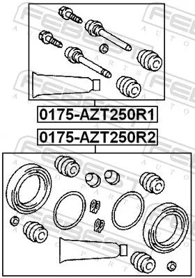 FEBEST Repair Kit, brake caliper (0175-AZT250R1)