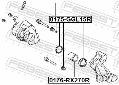 FEBEST Repair Kit, brake caliper (0175-GGL15R)