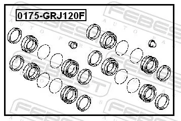 FEBEST Repair Kit, brake caliper (0175-GRJ120F)