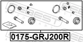 FEBEST Repair Kit, brake caliper (0175-GRJ200R)