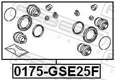 FEBEST Repair Kit, brake caliper (0175-GSE25F)
