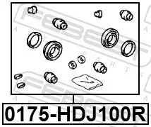 FEBEST Repair Kit, brake caliper (0175-HDJ100R)