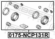 FEBEST Repair Kit, brake caliper (0175-NCP131R)