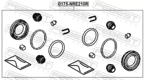 FEBEST Repair Kit, brake caliper (0175-NRE210R)