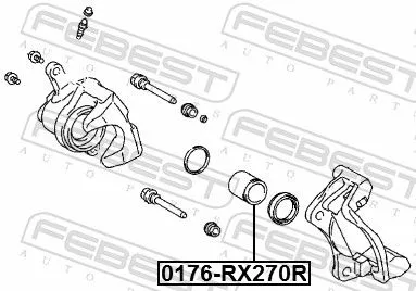 FEBEST Piston, brake caliper (0176-RX270R)