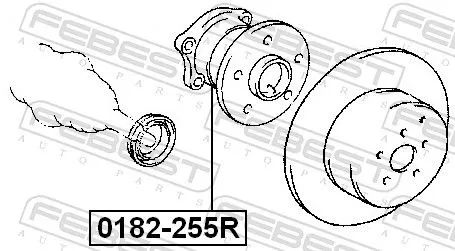 FEBEST Wheel Hub (0182-255R)