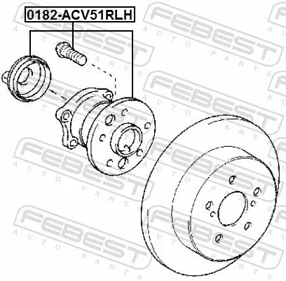 FEBEST Wheel Hub (0182-ACV51RLH)