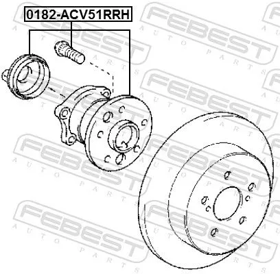 FEBEST Wheel Hub (0182-ACV51RRH)