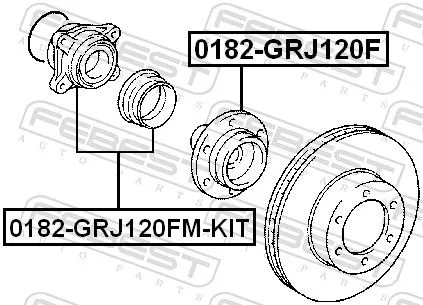 FEBEST Wheel Hub (0182-GRJ120F)