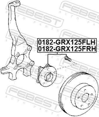 FEBEST Wheel Hub (0182-GRX125FLH)