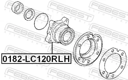 FEBEST Wheel Hub (0182-LC120RLH)