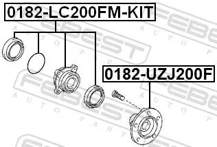 FEBEST Wheel Hub (0182-LC200FM-KIT)