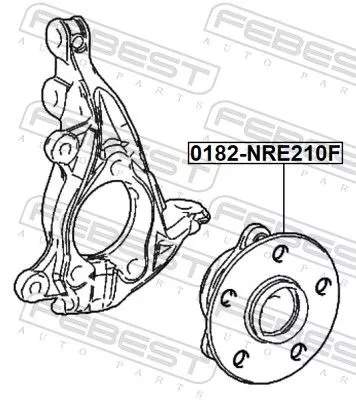 FEBEST Wheel Hub (0182-NRE210F)