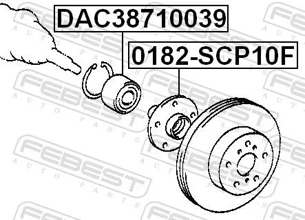 FEBEST Wheel Hub (0182-SCP10F)