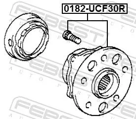 FEBEST Wheel Hub (0182-UCF30R)