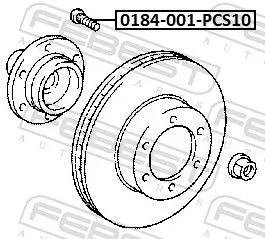 FEBEST Wheel Stud (0184-001-PCS10)