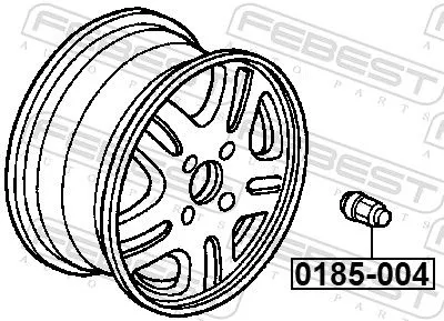 FEBEST Wheel Nut (0185-004)