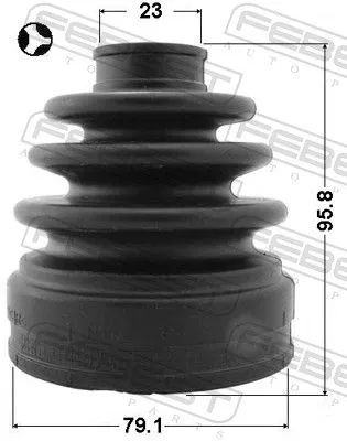 FEBEST Bellow Kit, drive shaft (0215-L32T)