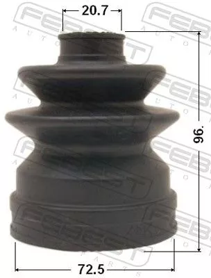 FEBEST Bellow, drive shaft (0215-N16JP)