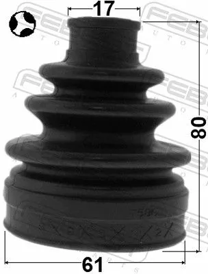 FEBEST Bellow, drive shaft (0215-T31RT)