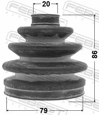 FEBEST Bellow, drive shaft (0217-051)
