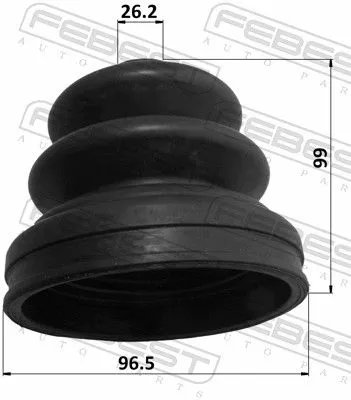 FEBEST Bellow, drive shaft (0217-S50R)