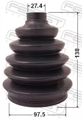 FEBEST Bellow, drive shaft (0217P-R51)