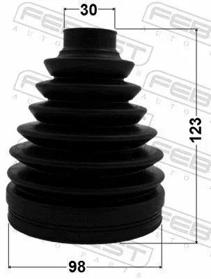 FEBEST Bellow, drive shaft (0217P-T31M9)