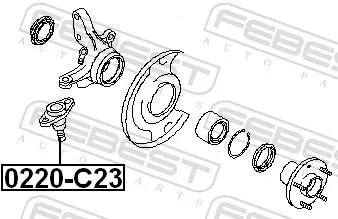 FEBEST Ball Joint (0220-C23)