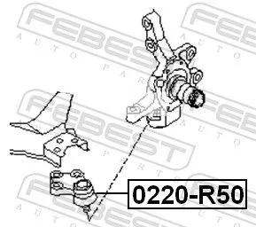 FEBEST Ball Joint (0220-R50)