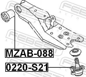 FEBEST Ball Joint (0220-S21)