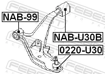 FEBEST Ball Joint (0220-U30)