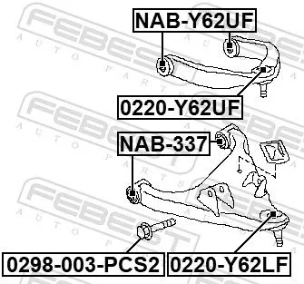 FEBEST Ball Joint (0220-Y62LF)