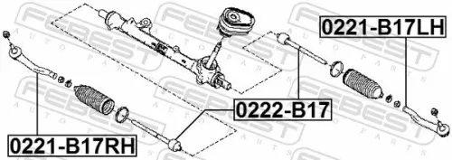 FEBEST Tie Rod End (0221-B17RH)