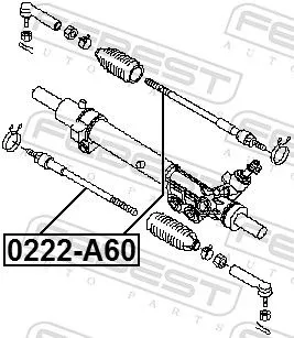 FEBEST Inner Tie Rod (0222-A60)