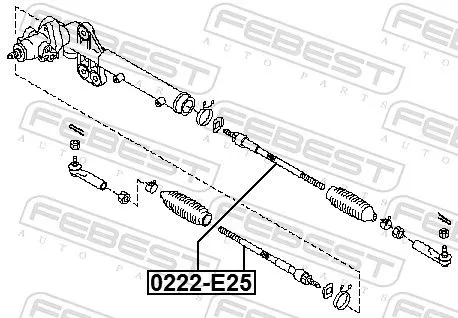FEBEST Inner Tie Rod (0222-E25)