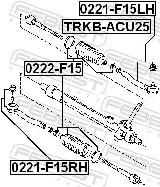 FEBEST Inner Tie Rod (0222-F15)