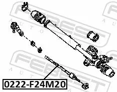 FEBEST Inner Tie Rod (0222-F24M20)