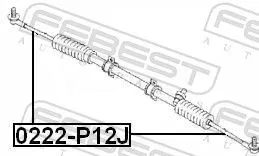 FEBEST Inner Tie Rod (0222-P12J)