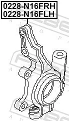 FEBEST Steering Knuckle, wheel suspension (0228-N16FRH)